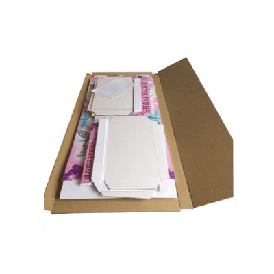 product retail step products cardboard greeting card display stand CAI YI JIE Brand