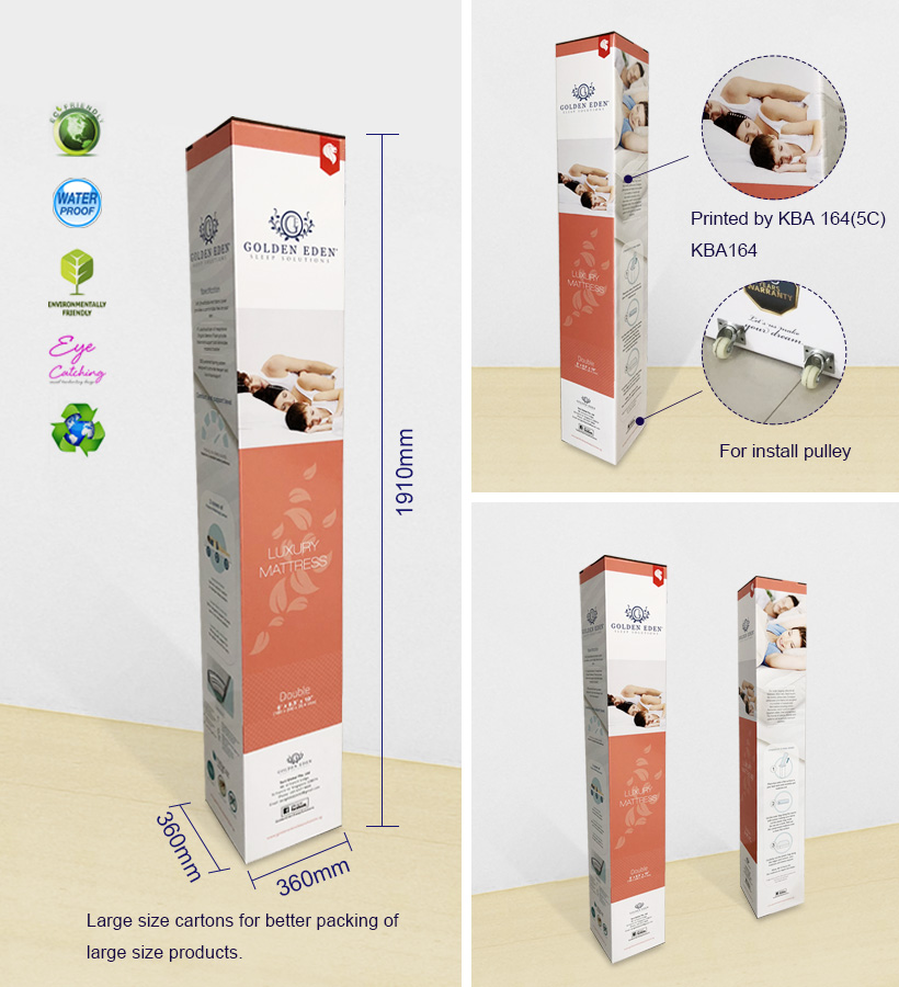  Paper Packaging Box For Luxury Mattress