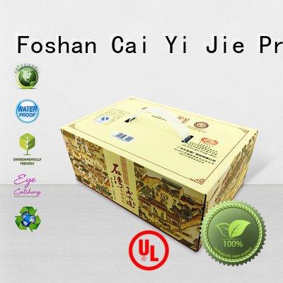 corrugated cardboard boxes cardboard packaging CAI YI JIE Brand