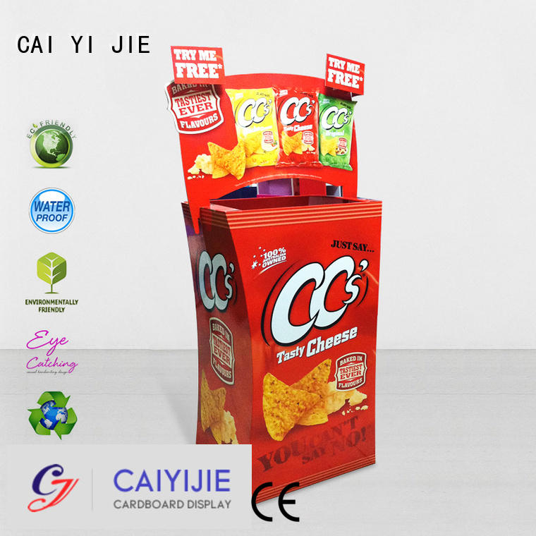 cardboard dump bins for retail daily dumpbin CAI YI JIE