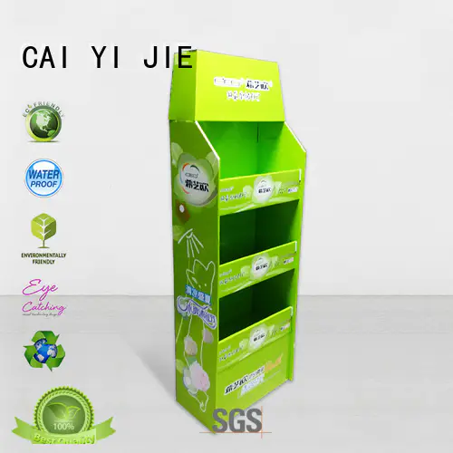 CAI YI JIE Brand pallet pos racks cardboard pallet display advertising