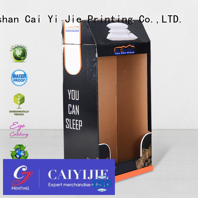 Hot cardboard greeting card display stand stores CAI YI JIE Brand