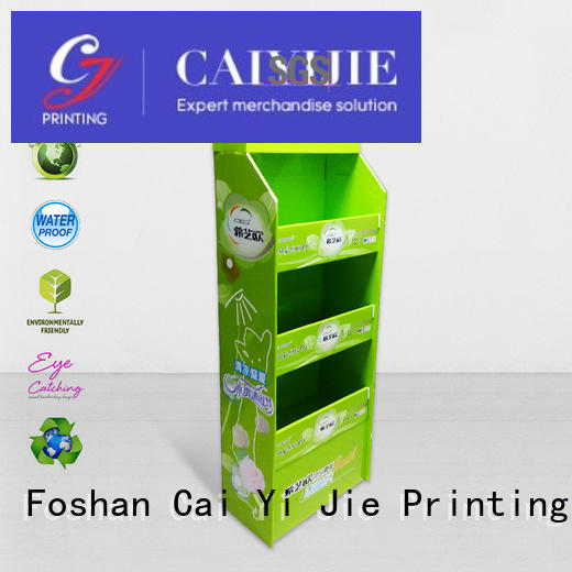 cardboard pallet display clip square pallet display pos CAI YI JIE Brand