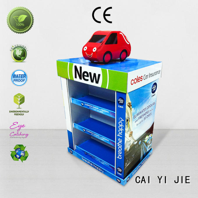 Custom pallet display easy plastic promoting CAI YI JIE