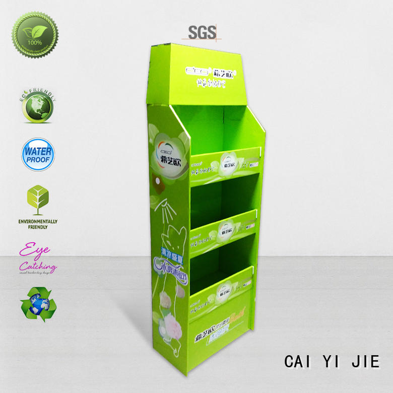 CAI YI JIE cardboard pallet display stands promoting retail