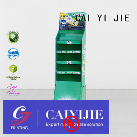 Wholesale retail cardboard greeting card display stand products CAI YI JIE Brand