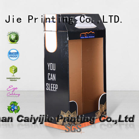 cardboard greeting card display stand printing CAI YI JIE Brand cardboard stand