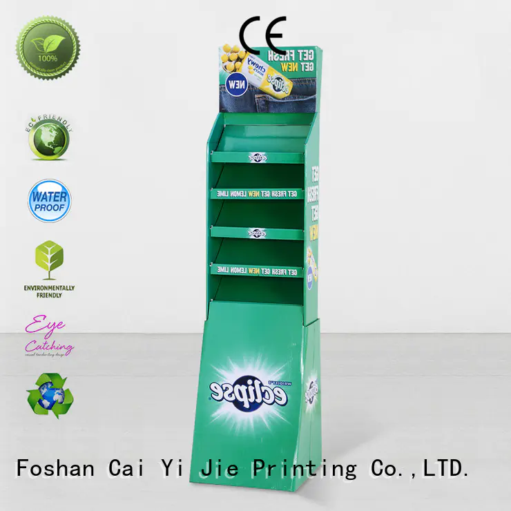 CAI YI JIE Brand clip promotional custom cardboard greeting card display stand