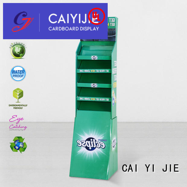 cardboard greeting card display stand floor retai stand fashion CAI YI JIE