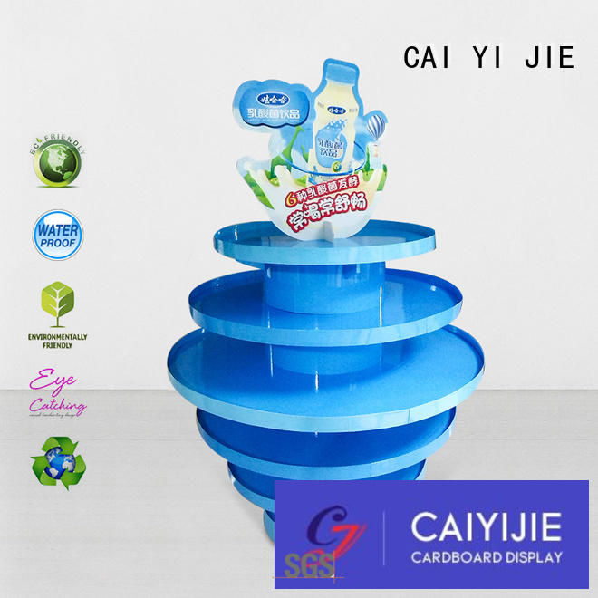 clip free standing display carton for shop CAI YI JIE
