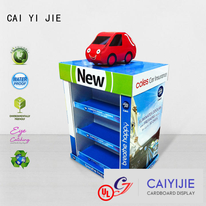 Hot cardboard pallet display easy stores plastic CAI YI JIE Brand