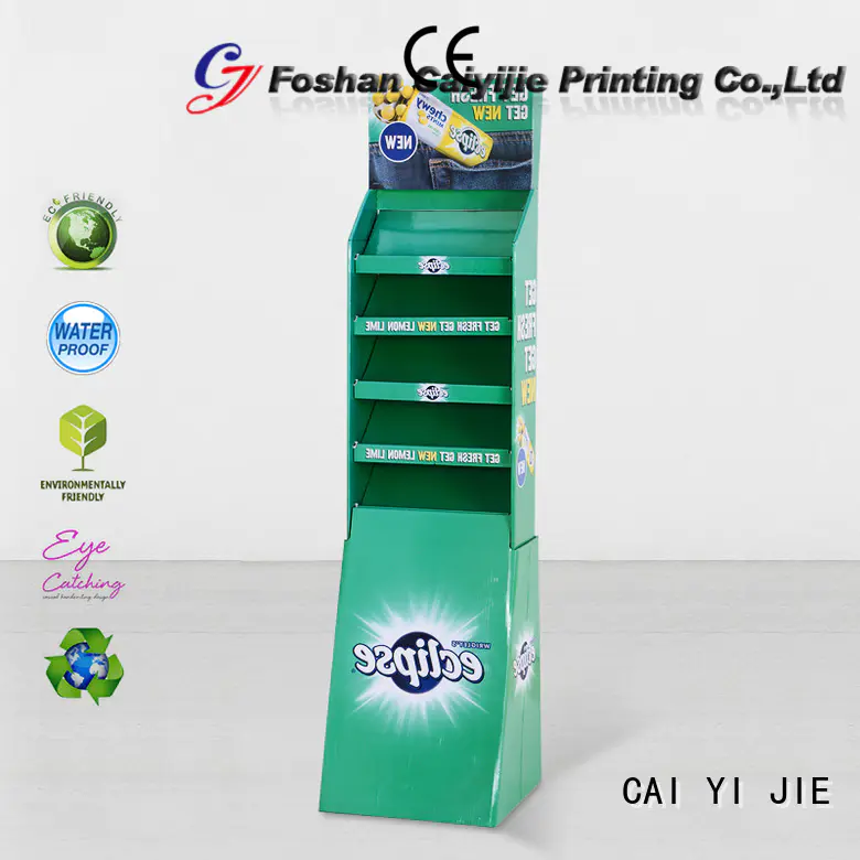 retail color sale CAI YI JIE cardboard stand