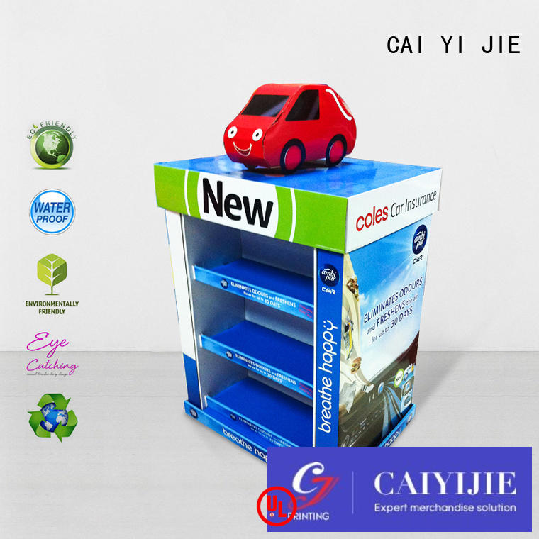 CAI YI JIE easy installation corrugated pallet display clip for shop