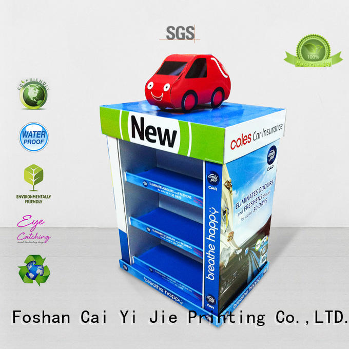 pallet cardboard paper stand for chain store CAI YI JIE