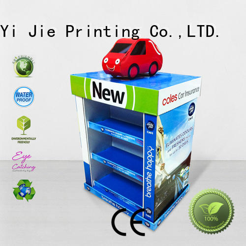 CAI YI JIE mobile corrugated pallet display for chain store