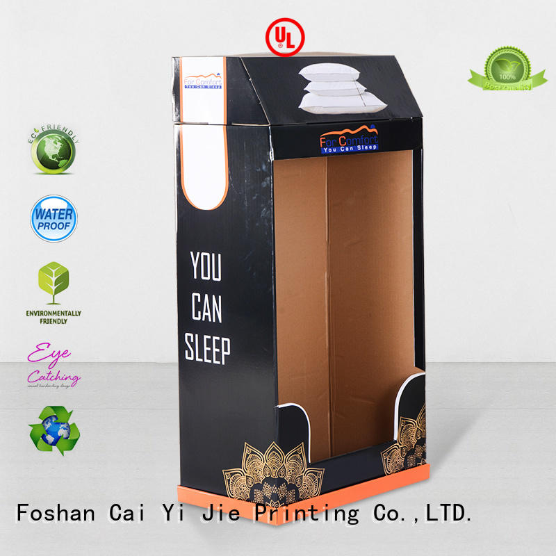 corrugated tube cardboard stand printing CAI YI JIE Brand company