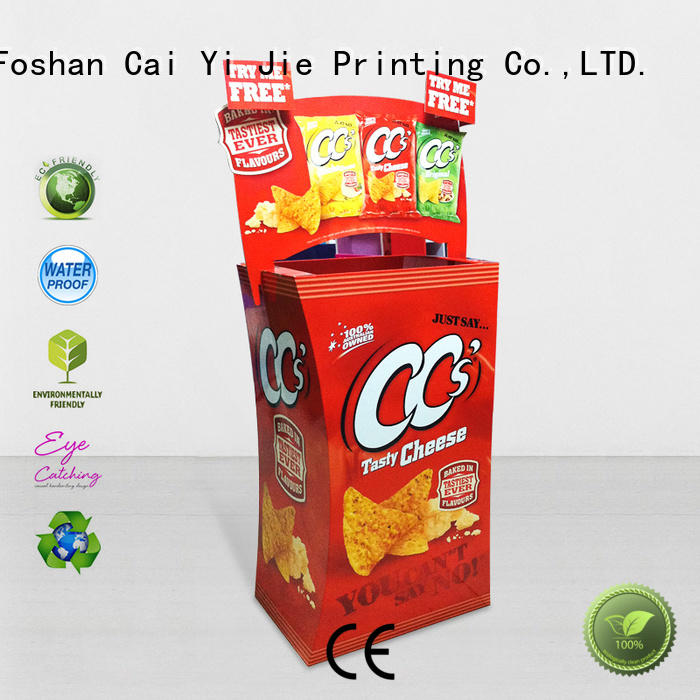 cardboard dump bins for retail daily cardboard merchandising Warranty CAI YI JIE