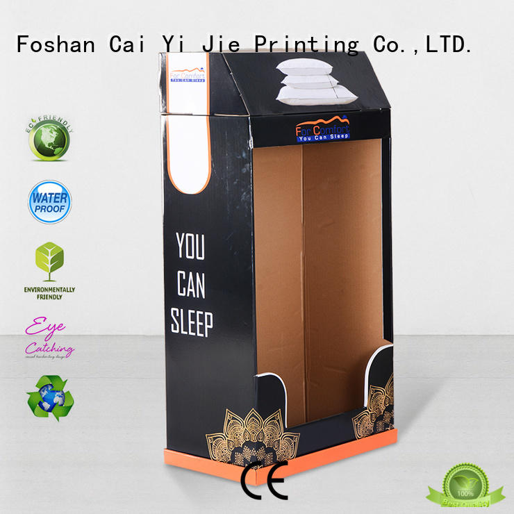 CAI YI JIE plastic cardboard cardboard stand stores displays