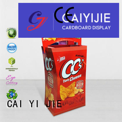 CAI YI JIE commodities color displays cardboard dump bins for retail removable