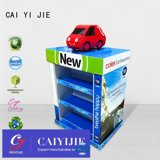 cardboard display rack carton for stores CAI YI JIE