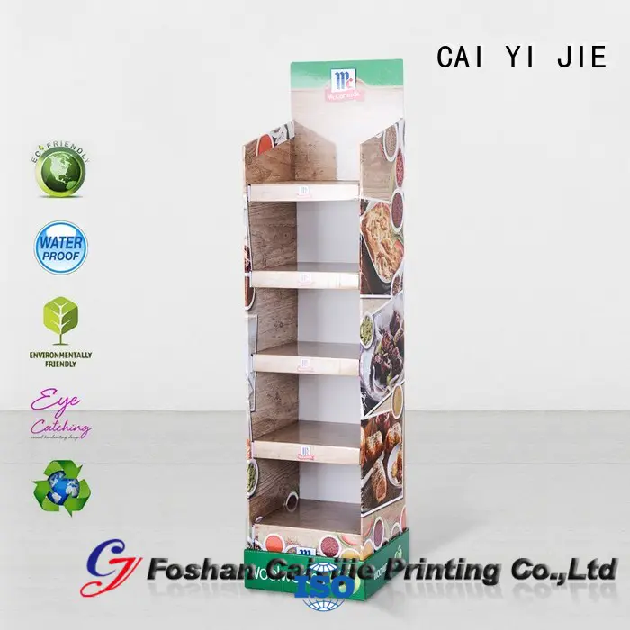 stainless tube cardboard retail display layers