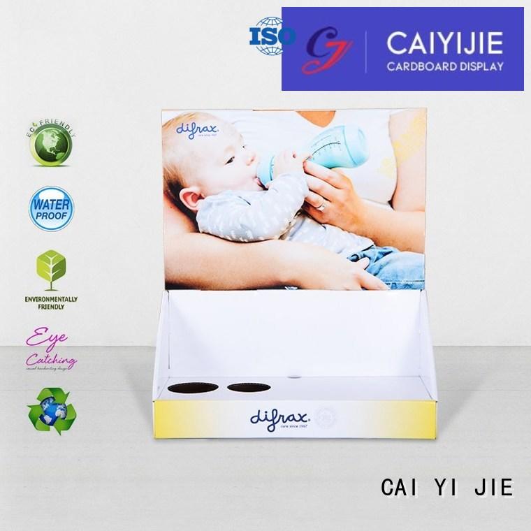 Wholesale stands cardboard display boxes CAI YI JIE Brand