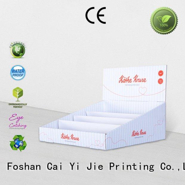 custom cardboard counter displays sale cardboard display boxes CAI YI JIE
