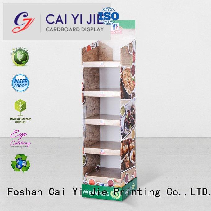 space stiand cardboard greeting card display stand CAI YI JIE