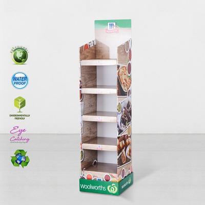 Printed Cardboard Retail Display Stand With Plastic Clip