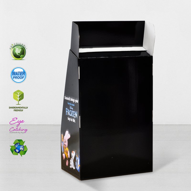 CAI YI JIE Stair Step Cardboard Retail Display Stands For Products Cardboard Floor Display image24