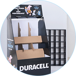 Stair Step Cardboard Retail Display Stands For Products-6
