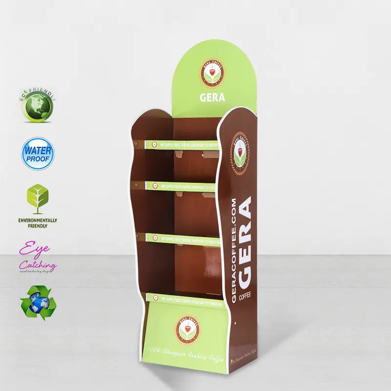 Printed Cardboard Point Of Sale Display With Plastic Clip
