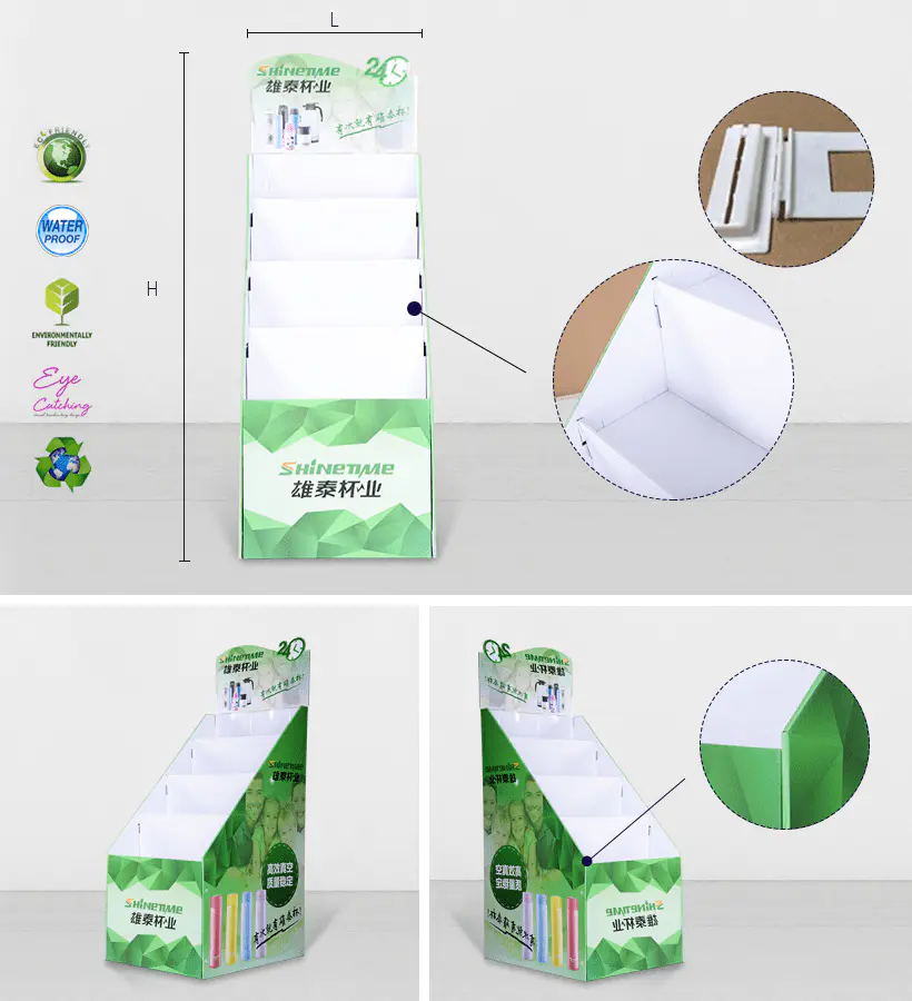 cardboard pop displays modeling for kitchen supplies CAI YI JIE