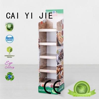 cardboard cardboard floor displays manufacturers items for cosmetics CAI YI JIE