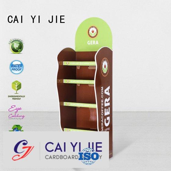 cardboard greeting card display stand tube cardboard stand CAI YI JIE