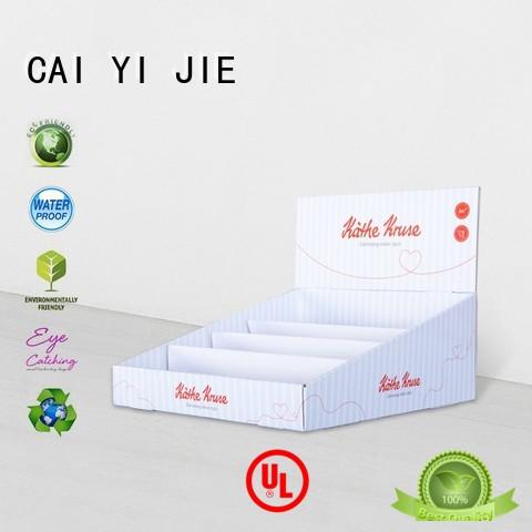 custom cardboard display boxes for stores CAI YI JIE