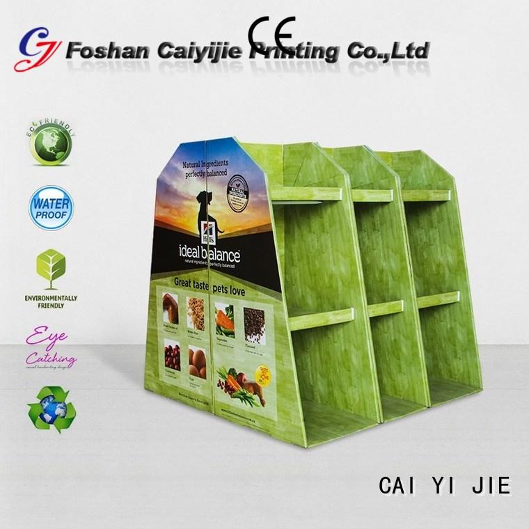 CAI YI JIE Brand plastic promoting cardboard pallet display