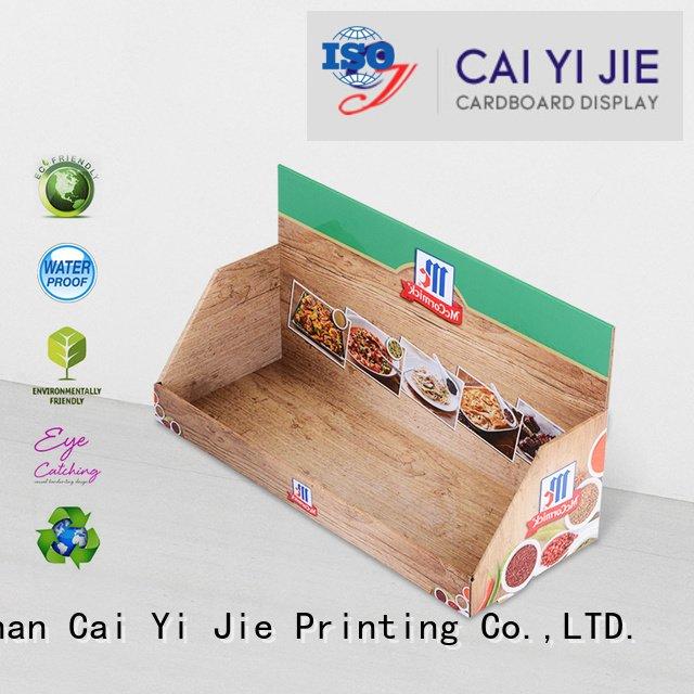custom cardboard counter displays units display counter countertop CAI YI JIE