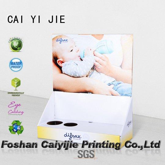 CAI YI JIE Brand counter custom cardboard counter displays boxes sale