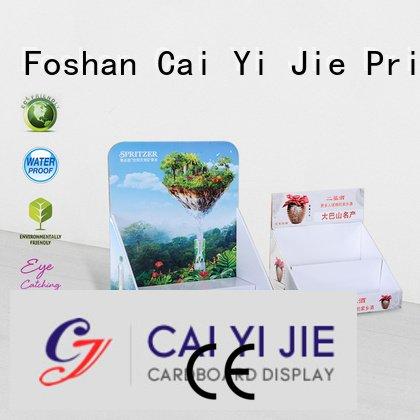 chain cardboard grocery display CAI YI JIE cardboard display boxes