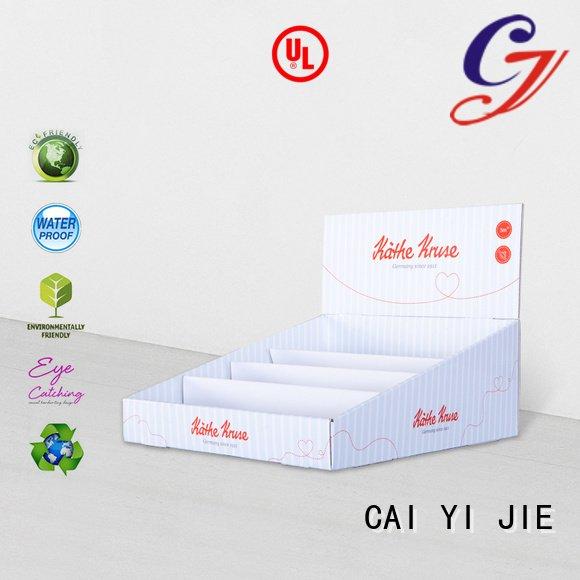CAI YI JIE custom cardboard counter displays units marketing stores products