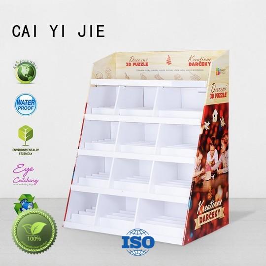 CAI YI JIE super cardboard floor stands stair for led light