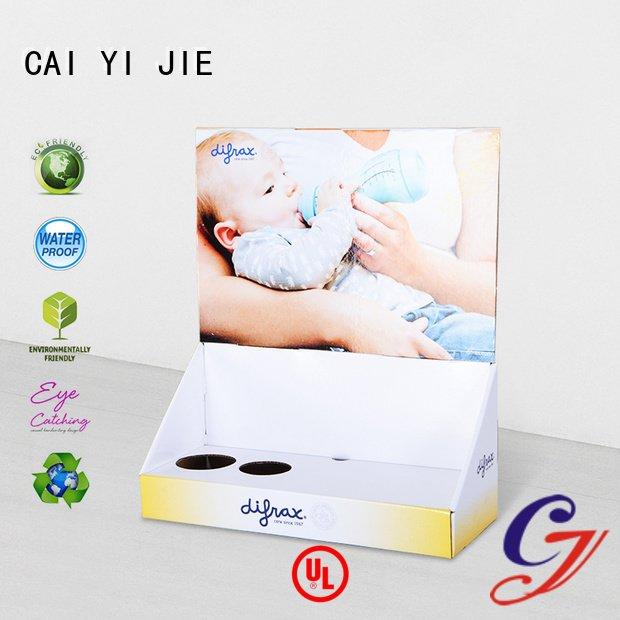 marketing promotional counter grocery CAI YI JIE cardboard display boxes