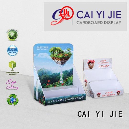 CAI YI JIE custom cardboard counter displays counter products sale