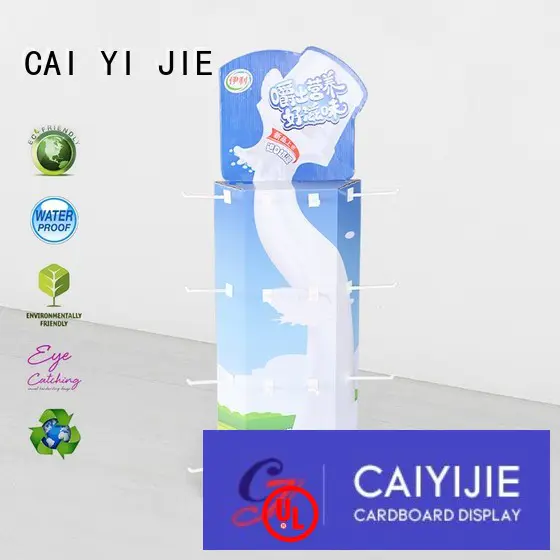 plastic display power wing display corrugated stand CAI YI JIE company