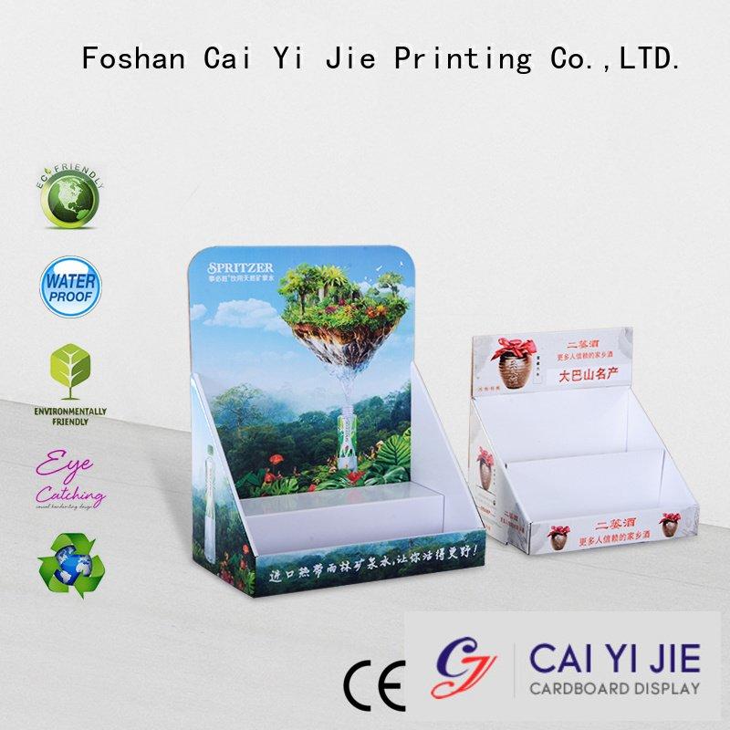 cardboard product custom cardboard counter displays CAI YI JIE