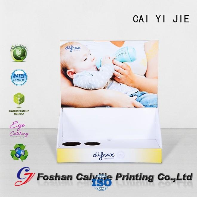 CAI YI JIE grocery cardboard countertop displays stands boxes for units chain