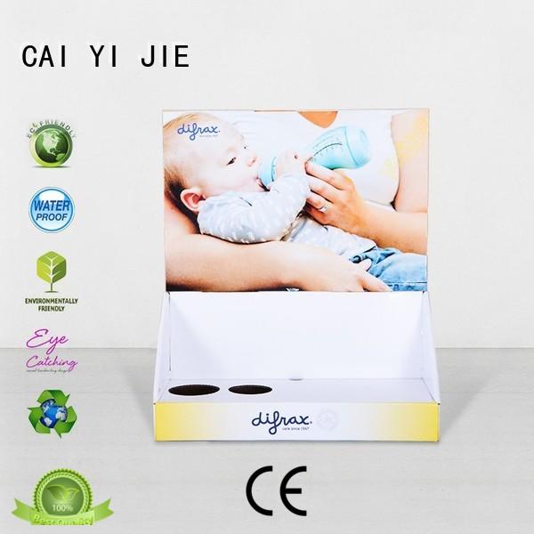 custom cardboard counter displays units grocery CAI YI JIE Brand
