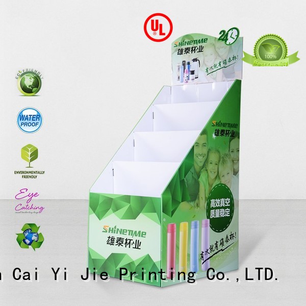 Custom cardboard cardboard stand printed CAI YI JIE