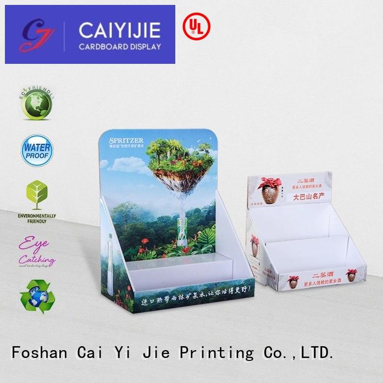 displays retail products CAI YI JIE Brand custom cardboard counter displays factory